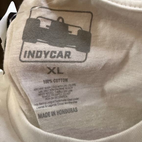Indy 500 Official Two-Sided Logo Graphic Tee, White, Size XL, NWT - Picture 6 of 6